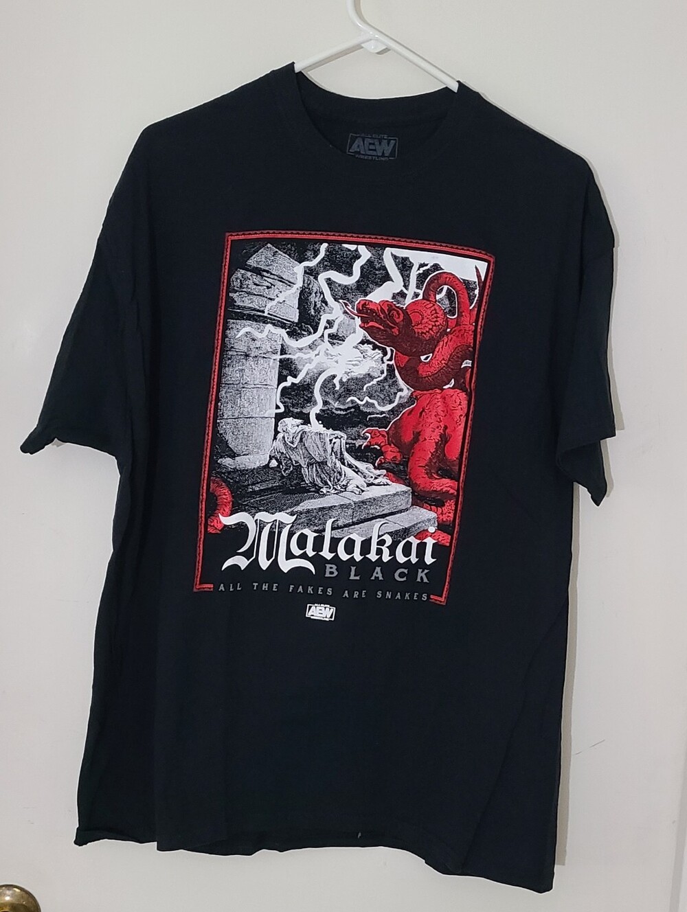 Malachi Black - All The Fakes Are Snakes - AEW T-Shirt XL